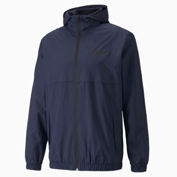 Essentials Solid Windbreaker Jacket Men, Peacoat, extralarge-GBR