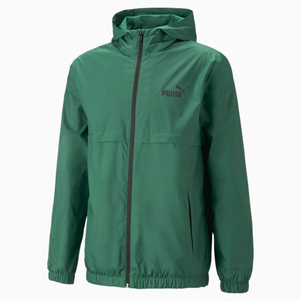 Essentials Solid Men's Regular Fit Windbreaker, Vine, extralarge-IND