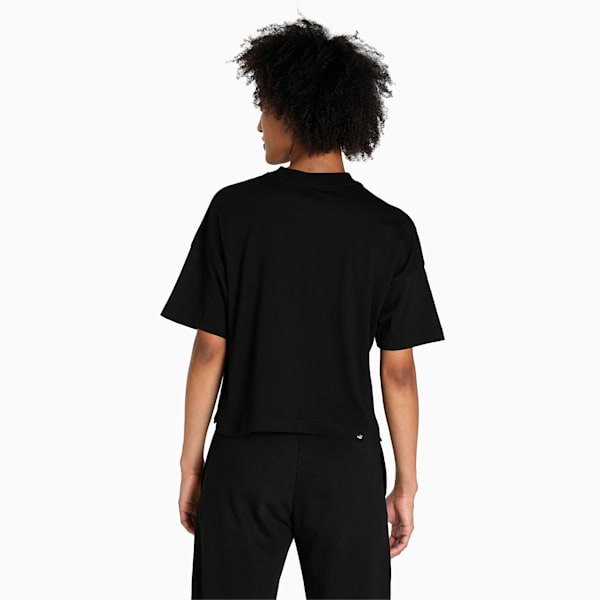 HER Cropped Women's Relaxed Fit T-Shirt, Puma Black, extralarge-IND