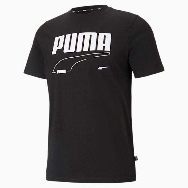 Rebel Men's T-Shirt, Puma Black