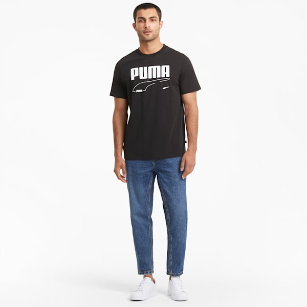 Rebel Men's T-Shirt, Puma Black