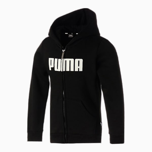 キッズ ボーイズ ESS プーマ フルジップ フーディー 116-164cm, Puma Black, extralarge-JPN