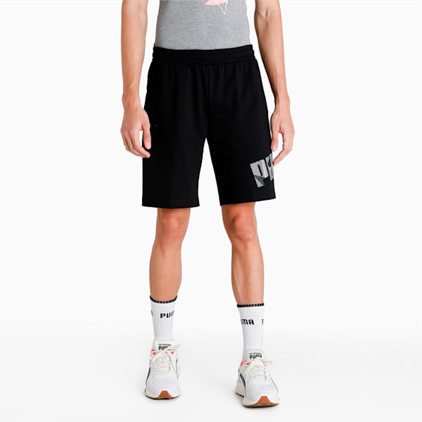 PUMA Graphic Men's Shorts, Puma Black, extralarge-IND