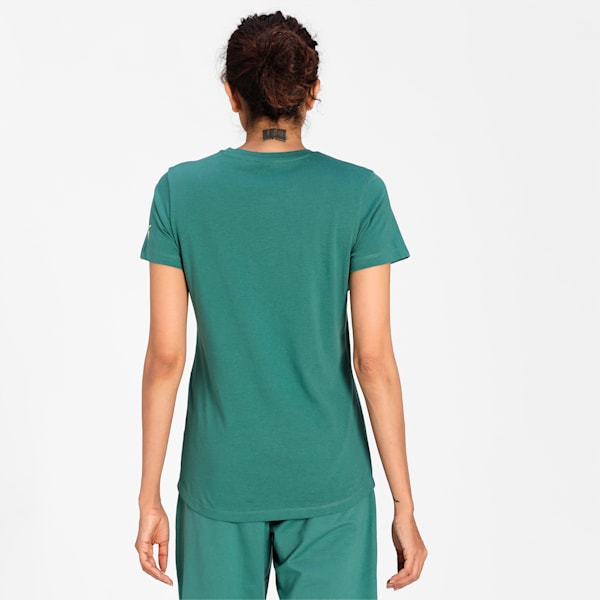 PUMA Graphic Women's Regular Fit T-Shirt, Blue Spruce, extralarge-IND