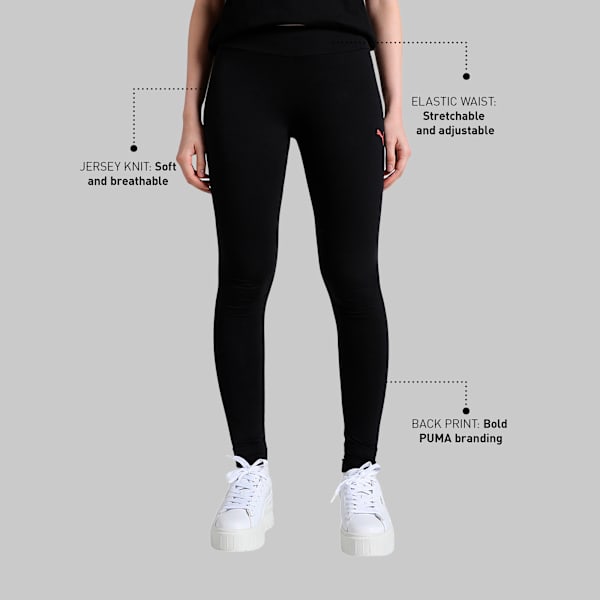 Graphic Women's Tights, Puma Black, extralarge-IND