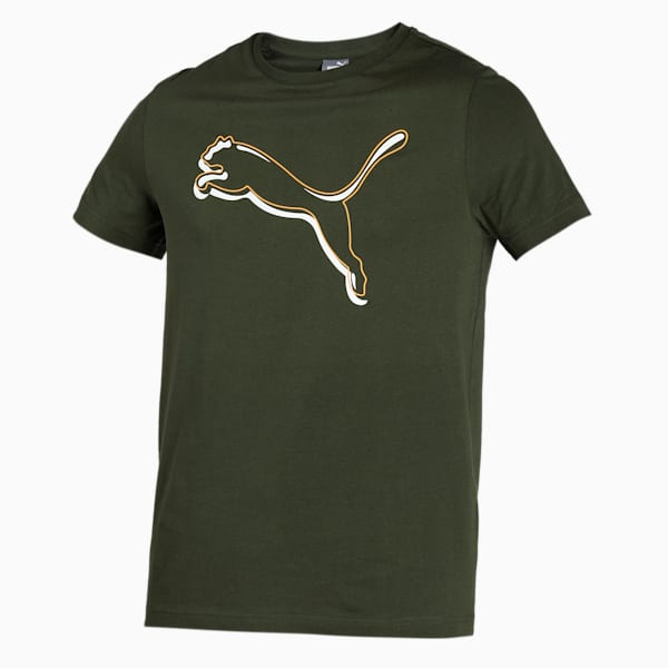 Graphic Men's Slim Fit T-Shirt, Forest Night, extralarge-IND