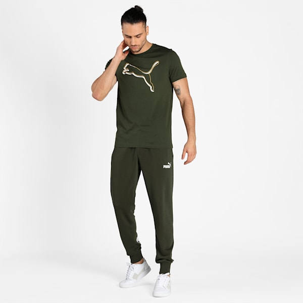 Graphic Men's Slim Fit T-Shirt, Forest Night, extralarge-IND