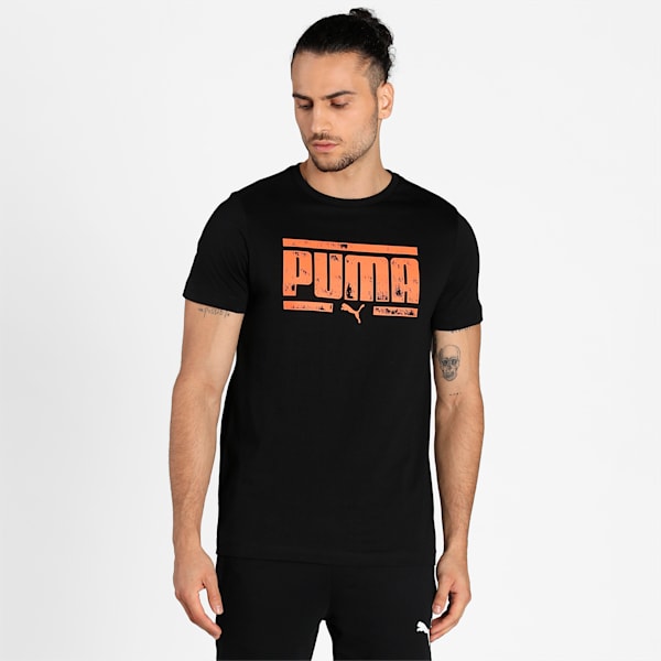 PUMA Graphic Men's T-Shirt, Puma Black