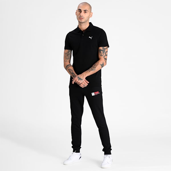 PUMA Graphic Men's Polo, Puma Black, extralarge-IND