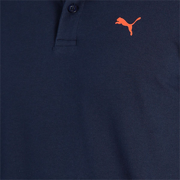 PUMA Graphic Men's Slim Fit Polo, Peacoat, extralarge-IND