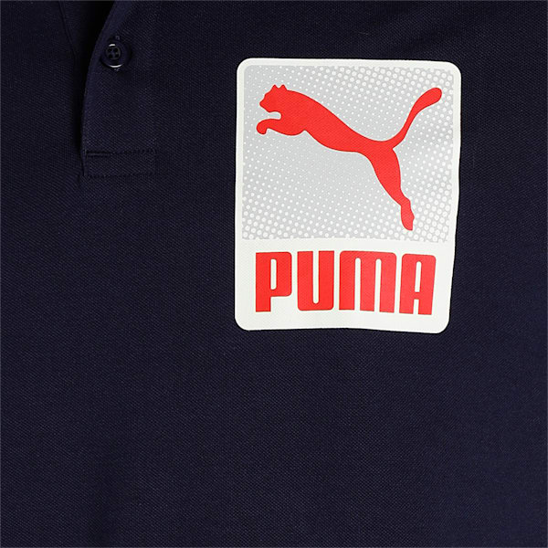 PUMA Graphic Men's Polo, Peacoat