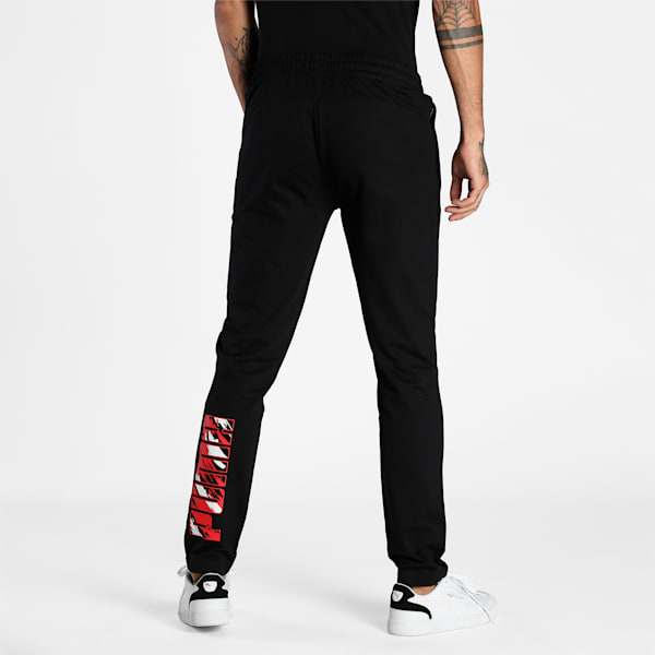 Mens Graphic 10 Slim Fit Pants, Puma Black, extralarge-IND