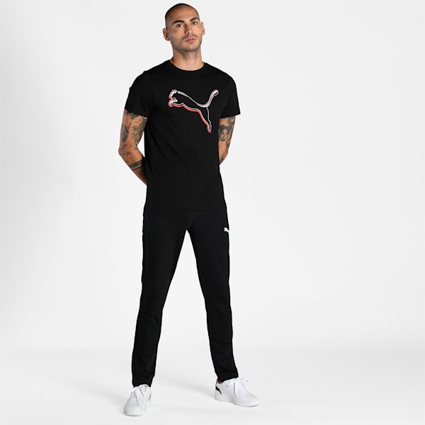 Mens Graphic 10 Slim Fit Pants, Puma Black, extralarge-IND