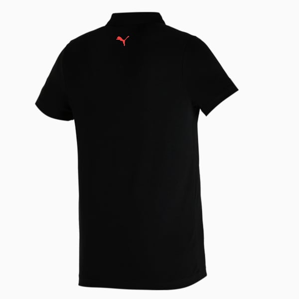 PUMA Men's Slim Fit Polo, Puma Black, extralarge-IND