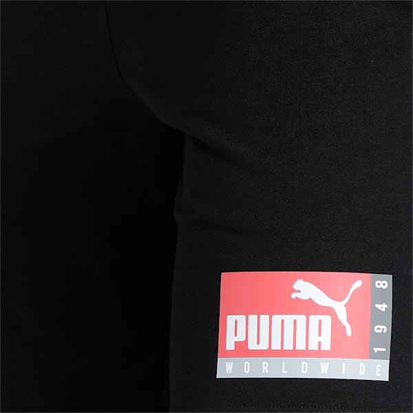 PUMA Graphic Men's Shorts, Puma Black, extralarge-IND