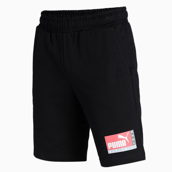 Graphic Men's Shorts, Puma Black, extralarge-IND