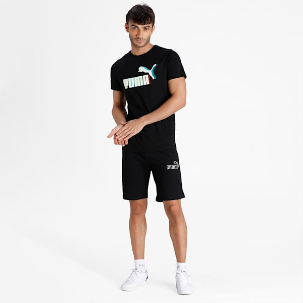 PUMA Graphic Men's Shorts, Puma Black, extralarge-IND