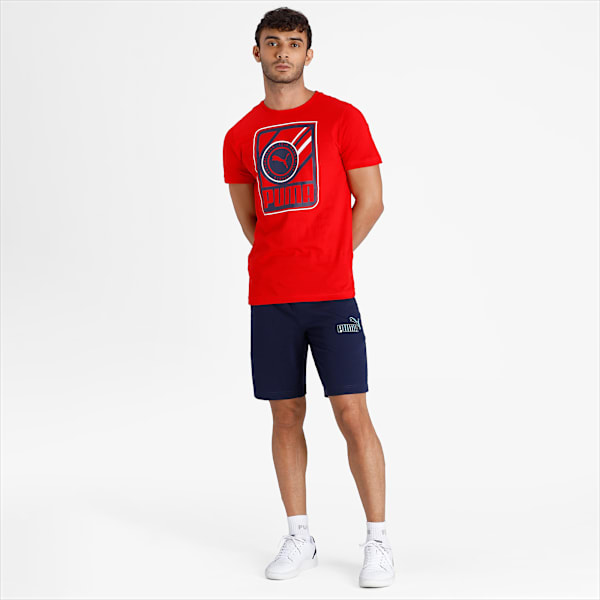 Graphic Men's Shorts, Peacoat, extralarge-IND