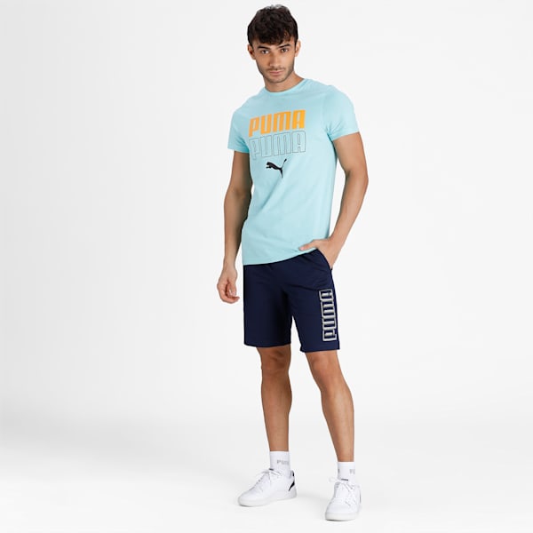 Graphic Men's Shorts, Peacoat, extralarge-IND