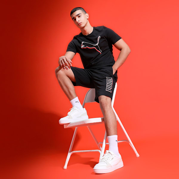 Graphic Men's Shorts, Puma Black, extralarge-IND