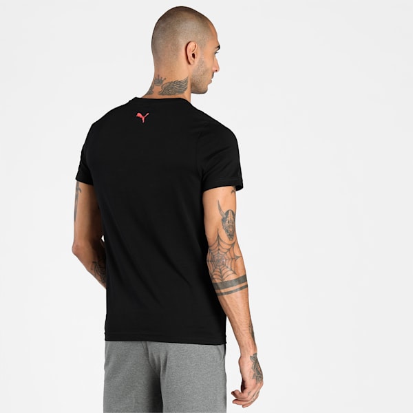 Graphic Men's Slim Fit T-Shirt, Puma Black, extralarge-IND
