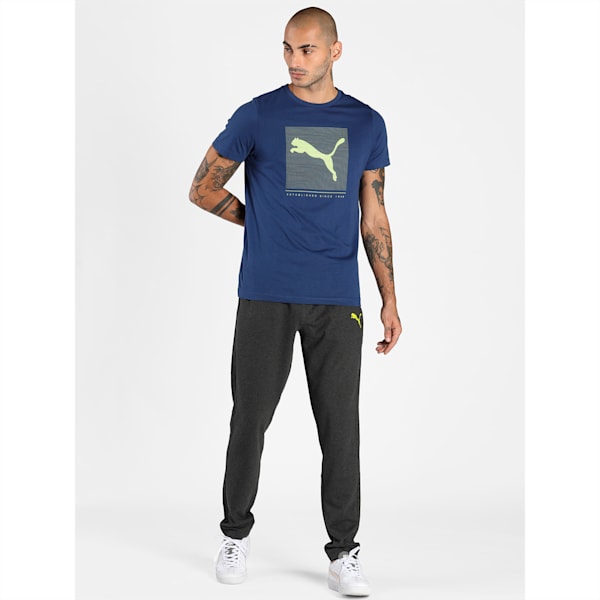 Graphic Men's Slim Fit T-Shirt, Elektro Blue, extralarge-IND