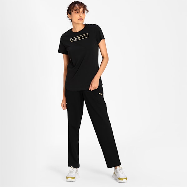 PUMA Graphic Women's T-Shirt, Puma Black