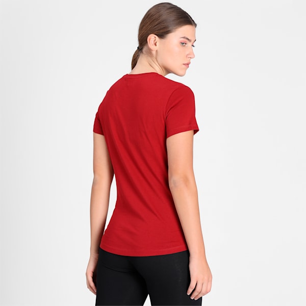 PUMA Graphic Women's Regular Fit T-Shirt, Red Dahlia, extralarge-IND