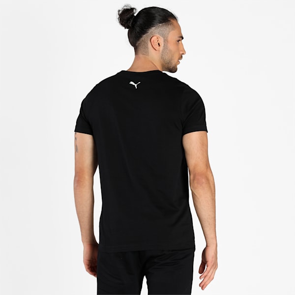 PUMA Graphic Men's Slim Fit T-Shirt, Puma Black, extralarge-IND