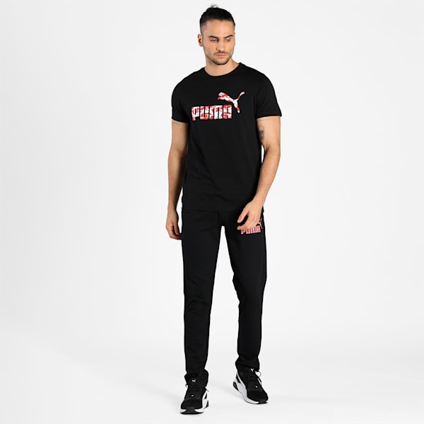 PUMA Graphic Men's Slim Fit T-Shirt, Puma Black, extralarge-IND