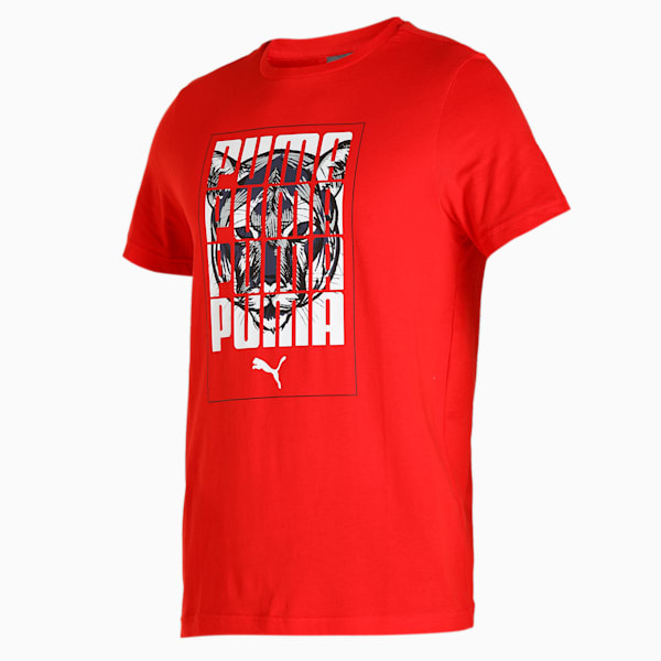 PUMA Graphic Men's T-Shirt, High Risk Red