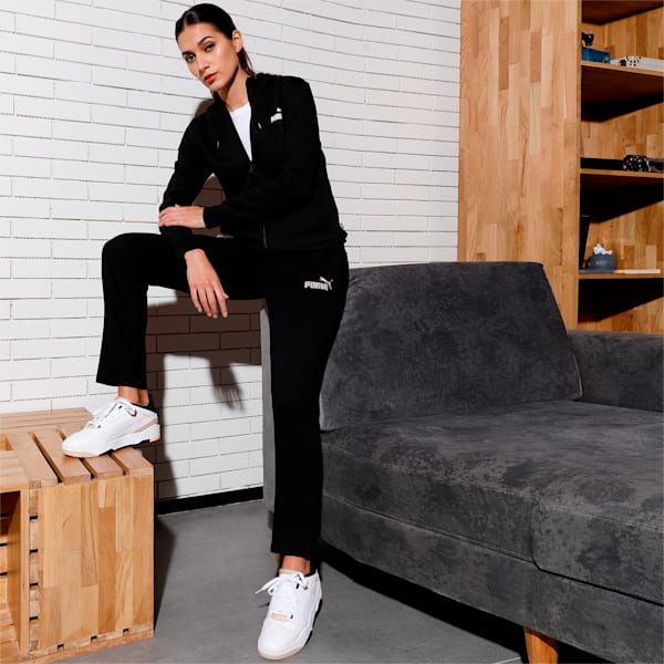 Graphic Women's Regular Fit Pants, Puma Black, extralarge-IND