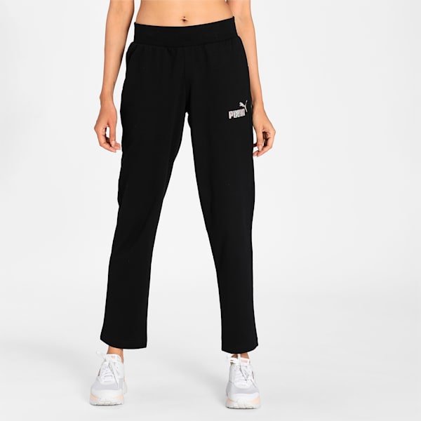 Graphic Women's Regular Fit Pants, Puma Black, extralarge-IND