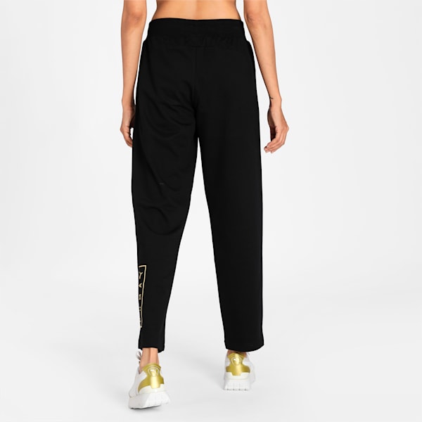 Graphic Women's Regular Fit Pants, Puma Black, extralarge-IND