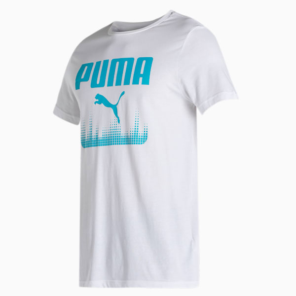 PUMA Graphic Box Women's Slim Fit T-Shirt, Puma White, extralarge-IND