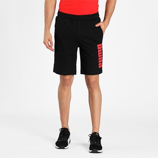 Graphic Men's Knitted Shorts, Puma Black, extralarge-IND