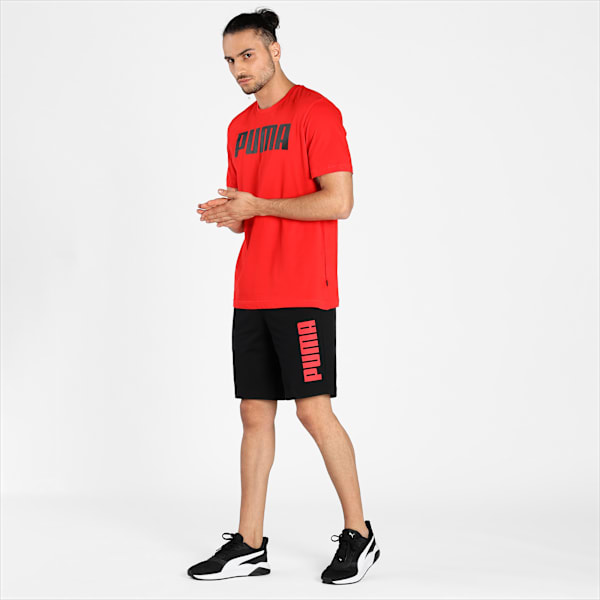 Graphic Men's Knitted Shorts, Puma Black, extralarge-IND