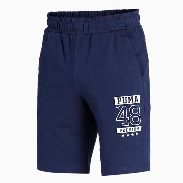 PUMA Graphic Men's Sports Shorts, Peacoat, extralarge-IND