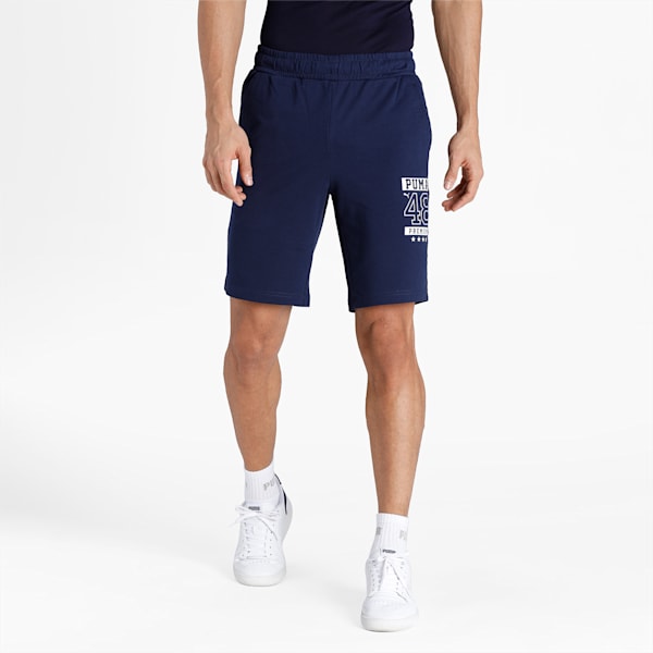 PUMA Graphic Men's Sports Shorts, Peacoat, extralarge-IND