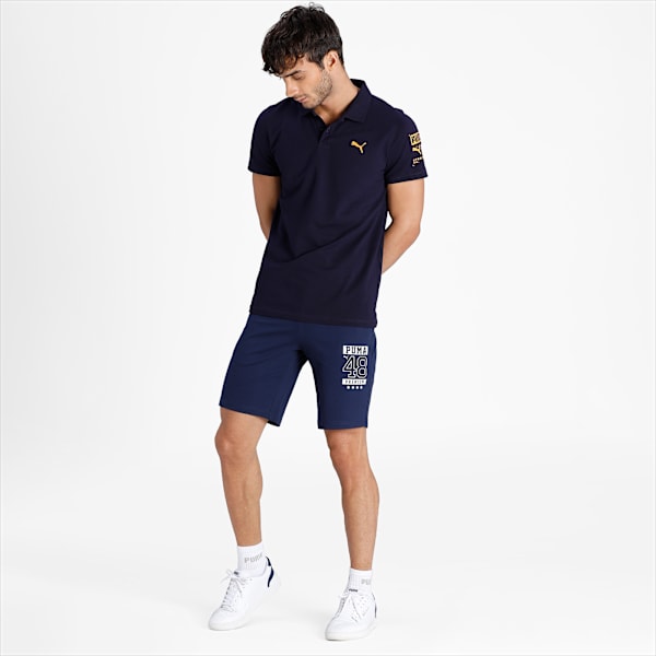 Graphic Men's Sports Shorts, Peacoat, extralarge-IND