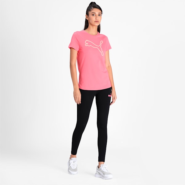 PUMA Graphic Women's Regular Fit T-Shirt, Sun Kissed Coral, extralarge-IND