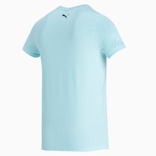 PUMA Double Logo Men's Slim Fit T-Shirt, Angel Blue, extralarge-IND