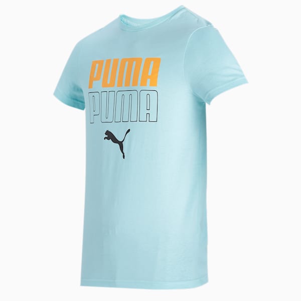 PUMA Double Logo Men's T-Shirt, Angel Blue