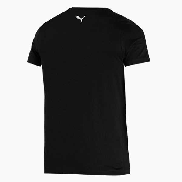 PUMA Graphic Men's Slim Fit T-Shirt, Puma Black, extralarge-IND