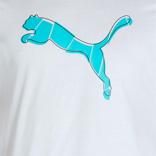 Graphic Men's Slim Fit T-Shirt, Puma White, extralarge-IND