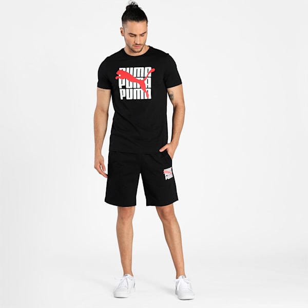 Graphic Men's Shorts, Puma Black, extralarge-IND