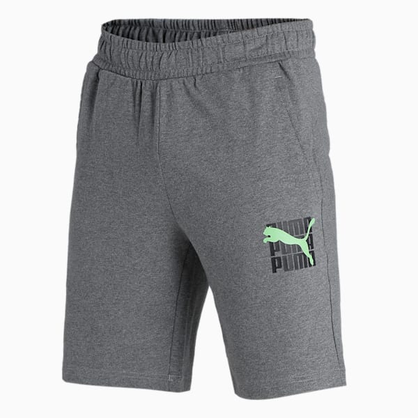 Graphic Men's Shorts, Medium Gray Heather, extralarge-IND