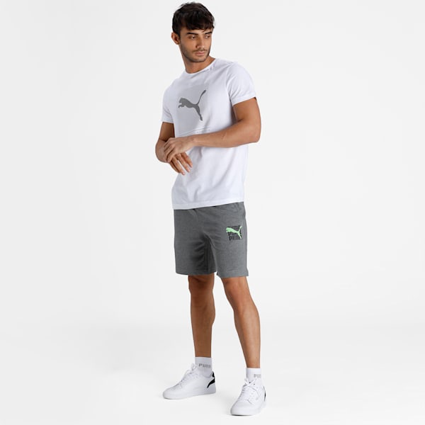 Graphic Men's Shorts, Medium Gray Heather, extralarge-IND