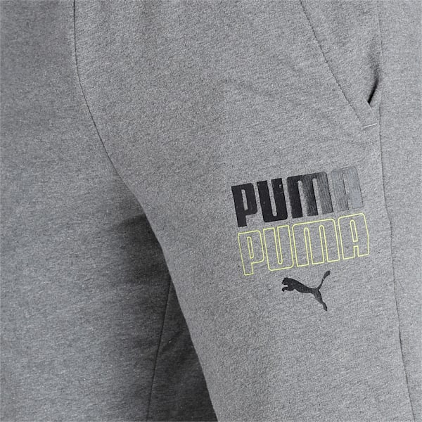PUMA Graphic Men's Shorts, Medium Gray Heather, extralarge-IND