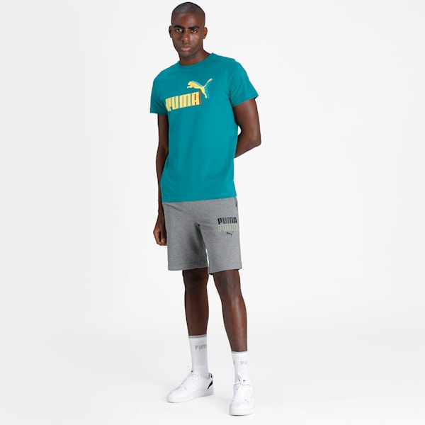 PUMA Graphic Men's Shorts, Medium Gray Heather, extralarge-IND